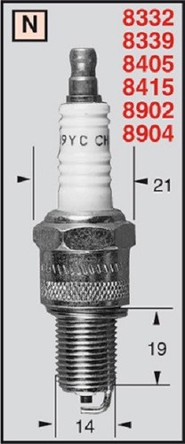 Spark plug champion lambretta - plug,