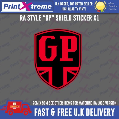 Badge decal sticker - badge, gp125